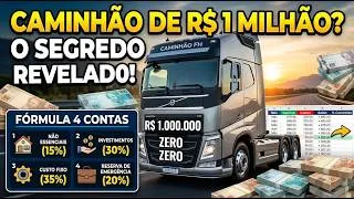 Thumbnail: Como COMPRAR um CAMINHÃO de R$ 1 MILHÃO do ZERO: A Regra das 4 Contas que Ninguém te Conta!