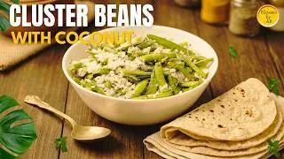 Thumbnail: East Indian Gavar Foogath Recipe | Cluster Beans with Coconut | Simple Village Style Recipe