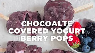 Thumbnail: Chocolate Dipped Frozen Yogurt Berry Pops Kids Can Make