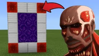 Thumbnail: How To Make a Portal to the Attack on Titan Dimension in MCPE (Minecraft PE)