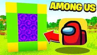 Thumbnail: How To Make a Portal to the Among Us Dimension in MCPE (Minecraft PE)