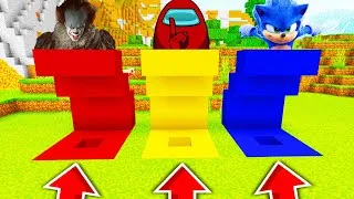Thumbnail: DON'T CHOOSE THE WRONG HOLE (PENNYWISE, AMONG US & SONIC) | MINECRAFT PE | FLAX