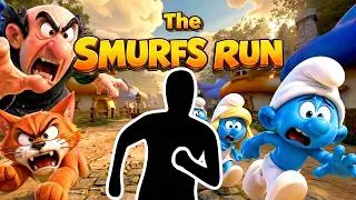 Thumbnail: 4K Immersive Interactive Warm Up丨 THE SMURFS RUN丨Easy Daily Routine