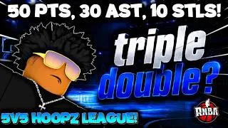 Thumbnail: I Dropped The Greatest Triple Double Ever...😱 | (RNBA HOOPZ LEAGUE)
