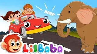 Thumbnail: Driving in My Car | Little BoBo Nursery Rhymes and Kids Songs | Elephant