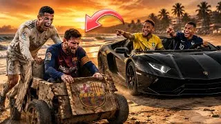 Thumbnail: BROKE RONALDO & MESSI vs RICH NEYMAR & MBAPPÉ! 💸🔥