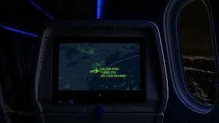 Thumbnail: POV: You Got the Window Seat ✈️ Dark Night Flight White Noise + Flight Map | Call Dings