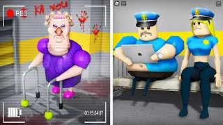 Thumbnail: GRUMPY GRAN CAUGHT ON CAMERA in BARRY'S PRISON RUN! New Scary Obby (#Roblox)