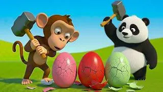 Thumbnail: Naughty Monkey Stole Eggs 🐒🐼🥚 Revenge Mission! 🧨 | Steal Everything from Old Man’s