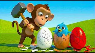 Thumbnail: Naughty Monkey Broke All Eggs! 🥚🐵| Police Catch the Naughty Monkey! 🚓🐒🚨