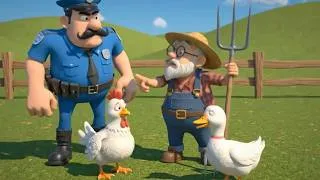 Thumbnail: Naughty Monkey Stole The Eggs! 🐵 | Police Officer Chase on Heavy Bike 🏍️   | 3D Cartoon Story