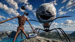 Thumbnail: SIREN HEAD, HOUSE HEAD, MOON WAKE UP & SEA EATER IS CHASING ME! 😱