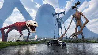 Thumbnail: 😱 ESCAPING SIREN HEAD, SHADOW SIREN HEAD & INFECTED SKY! SEA EATER SWALLOWED MY CAR!