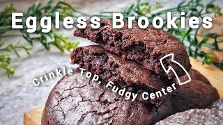 Thumbnail: The Easiest Eggless Coookies | Chocolate Brownie-Cookies #gamenightsnacks #footballsnacks 