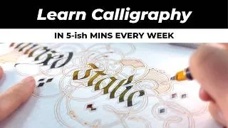 Thumbnail: Learn Calligraphy with Liz | Weekly Membership Class | Gothic Italic Script