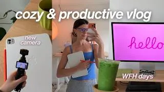 Thumbnail: Productive Week In My Life 💗🍵 finding a routine, cozy work days, & trying the DJI Osmo