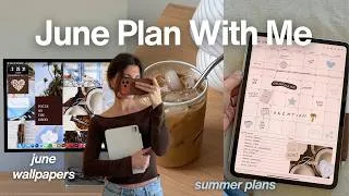 Thumbnail: JUNE PLAN WITH ME 🤎 summer vision board & mid-year prep✨