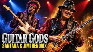 Thumbnail: Santana & Jimi Hendrix – Guitar Gods Collide 🎸 Latin Fire Meets Psychedelic Blues Rock