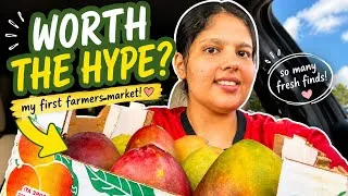 Thumbnail: A cozy morning at the farmers market 🌿 fresh produce haul + summer vlog