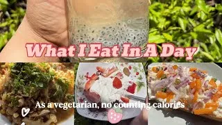 Thumbnail: High-Protein Vegetarian What I Eat in a Day 🌱 Easy Meals Without Counting Calories