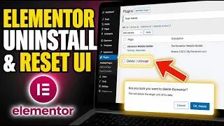Thumbnail: How to uninstall Elementor global styles and reset UI theme - Easy Tutorial