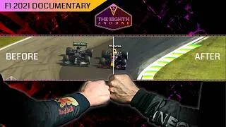 Thumbnail: Available Now: The Eighth and One [REMASTERED] Max Verstappen vs Lewis Hamilton F1 2021 Documentary
