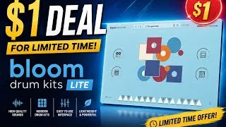 Thumbnail: 🔥 Bloom Drum Kits Lite for Just $1 | Limited Time Offer @PluginBoutiqueOfficial 