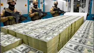 Thumbnail: How Money is Printed - 100$ & 100€ Bill - Inside Banknote factory