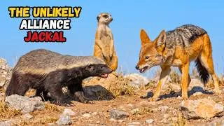 Thumbnail: Honey Badger & Meerkats vs Jackals — An Unlikely Alliance 🦡🐾