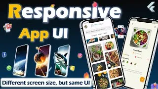 Thumbnail: Responsive flutter app | How to make flutter app responsive according to different screen size