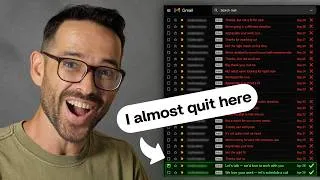 Thumbnail: Cold Outreach for Designers: 57 Emails, 55 Rejections, 1 Win