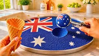 Thumbnail: Which country’s flag ice cream would you scoop first? 🍦🤯 | Oddly Satisfying AI ASMR Noises