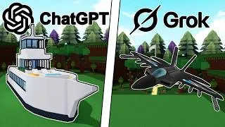 Thumbnail: I Let ChatGPT And Grok Compete To Create The CRAZIEST Builds In Build A Boat For Treasure