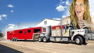 Thumbnail: Seeing NEW trailer PAINT with Peterbilt for the FIRST TIME!