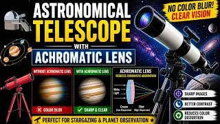 Thumbnail: Astronomical Telescope with Achromatic Lens | Working, Diagram & Advantages - Explained  #telescope