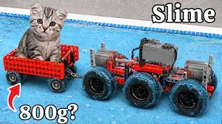 Thumbnail: LEGO Cars Test: Hauling 800g Through Slime | FM Lego Technic