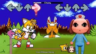 Thumbnail: FNF Chasing but Animal Hospital Shop Nurse vs Tails.EXE Sing it | FNF Mods Roblox Animal Hospital