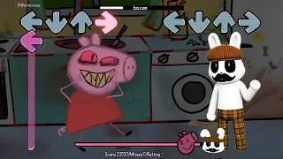 Thumbnail: fnf bacon but Roblox Animal Hospital Barney vs peppa.exe Sing it | FNF Mods Animal Hospital