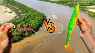 Thumbnail: Big Lures vs Small Lures Fishing Challenge!