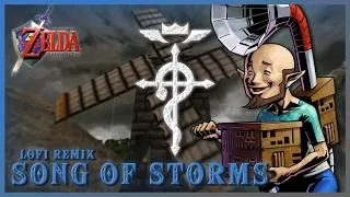 Thumbnail: Legend of Zelda: Ocarina of Time | Song of Storms | @H808MAFIA x @FNXDWN Lofi Remix