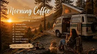 Thumbnail: Morning Coffee ☕ Cozy Indie Folk Playlist | Slow Morning on the Endless Road 🚘 Peaceful Moments