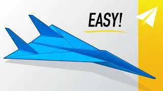 Thumbnail: EASY Jet Paper Airplane that Flies OVER 100 Feet!!! How to Make Vanguard, by Evan Smithson