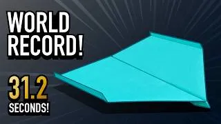 Thumbnail: New WORLD RECORD Paper Airplane!!! How to Make the BEST Paper Airplane that Flies the Longest!!!