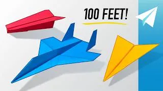 Thumbnail: How to Make 3 EASY Paper Airplanes that Fly Far — Best Paper Planes — SU-27 Jet, Sniper, Pendekar