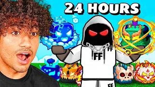 Thumbnail: I Spent 24 Hours in BLOX FRUITS!