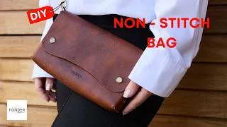 Thumbnail: DIY Leather Clutch Bag (No Sew, Rivet Only) | Beginner Friendly Crossbody