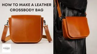 Thumbnail: How to Make a Leather Crossbody Bag (Leather Craft Tutorial / Leather Pattern)