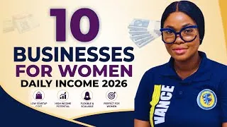 Thumbnail: 10 Top Small Business Ideas For Women in 2026 (Nigeria) | 10 DAILY INCOME BUSINESS IDEAS