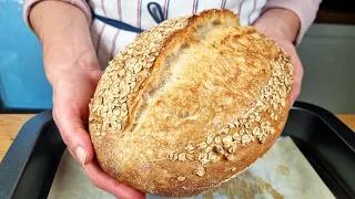 Thumbnail: Never Buy Bread Again! Anyone can make this homemade bread (No Kneading)