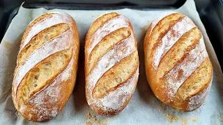 Thumbnail: I don't buy bread anymore! Easy 4-Ingredient French Bread Recipe